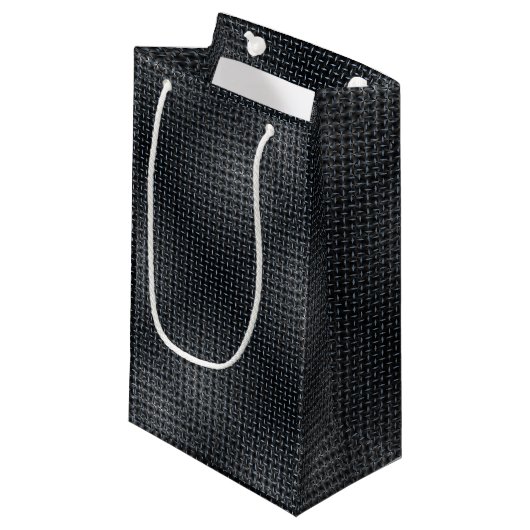 Metallplatte Muster 02 Kleine Geschenktüte (Vorderseite Schrägansicht)