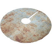 Metallplatte, texturiert polyester weihnachtsbaumdecke (Schrägansicht)