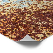 Metallplatte, texturiert poster (Ecke)