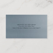 Metallplatte Visitenkarte (Rückseite)