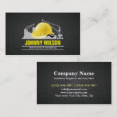 Metallplattensicherheits-Sturzhelm-Gebäude-Bau Visitenkarte (Vorne/Hinten)