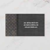 MetallplattenVisitenkarte Visitenkarte (Rückseite)