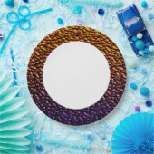 Metallplätze 4 pappteller (Party)