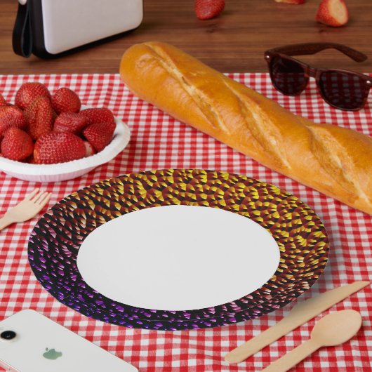 Metallplätze 4 pappteller (Picknick)