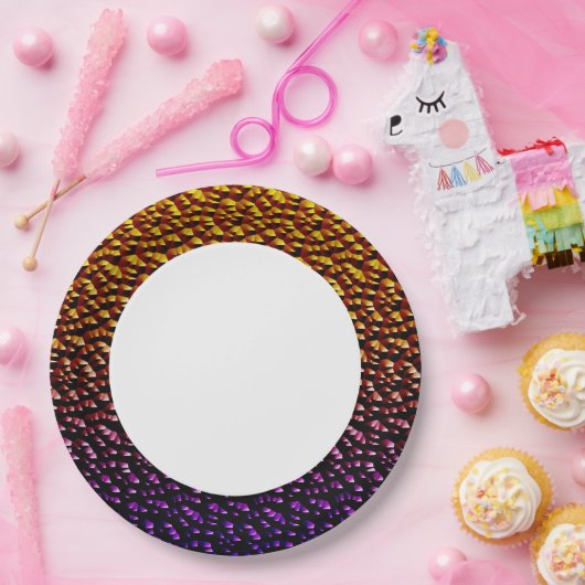 Metallplätze 4 pappteller (Party)