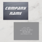 Metallpunkte Visitenkarte (Vorne/Hinten)