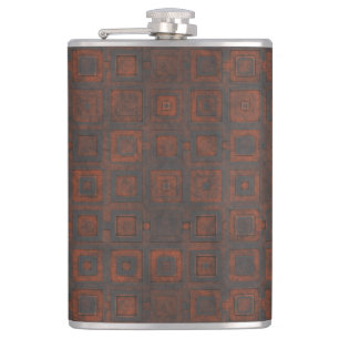 Metallquadrate Flachmann