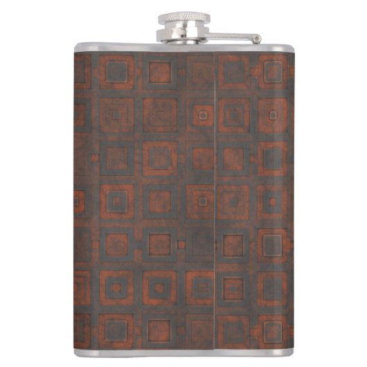 Metallquadrate Flachmann (Rückseite)