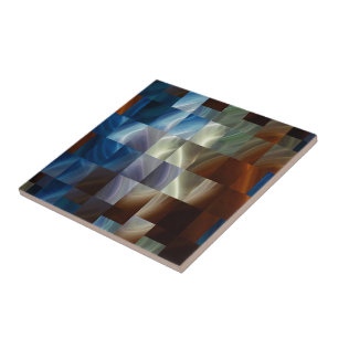 Metallquadrate Fliese