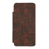 Metallquadrate Incipio iPhone Geldbeutel-Hülle (Folio Vorderseite)