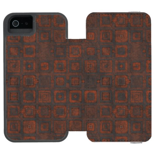 Metallquadrate Incipio iPhone Geldbeutel-Hülle (Folio Geöffnet)