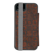 Metallquadrate Incipio iPhone Geldbeutel-Hülle (Folio Rückseite)