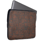 Metallquadrate Laptopschutzhülle (Vorne Rechts)