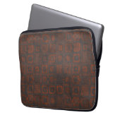 Metallquadrate Laptopschutzhülle (Vorderseite Links)