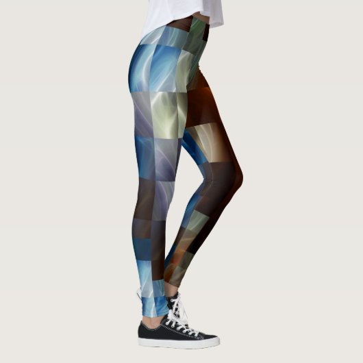 Metallquadrate Leggings (Rechts)