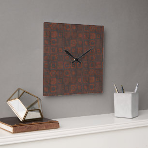Metallquadrate Quadratische Wanduhr