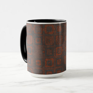 Metallquadrate Tasse
