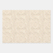 Metallquadratischer Rahmen aus Gold Geschenkpapier Set (Vorderseite)