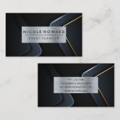 Metallrahmen | Abstrakte Industrie Visitenkarte (Vorne/Hinten)