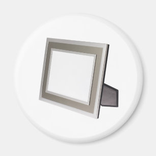 Metallrahmen aus silberfarbenem Foto Magnet