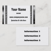 Metallrahmen-GrenzVisitenkarten Visitenkarte (Vorne/Hinten)