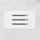 Metallrahmen-GrenzVisitenkarten Visitenkarte (Rückseite)