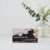 MetallRecycler-Schrott - verrostetes Rohr Visitenkarte (Stehend Vorderseite)