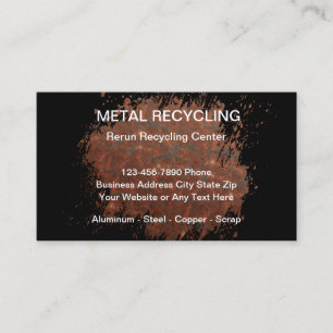 Metallrecycling und Schrottplatz Visitenkarte