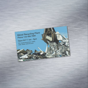 Metallrecyclinganlage Magnetische Visitenkarte
