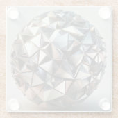 Metallreflexions-Design-Kugel Glasuntersetzer (Rückseite)