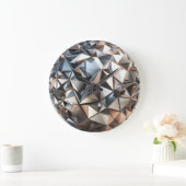 Metallreflexions-Design-Kugel Große Wanduhr (Zuhause)