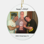 Metallregeln! Weihnachtsverzierung SCHWER Keramik Ornament (Links)