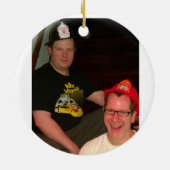 Metallregeln! Weihnachtsverzierung SCHWER Keramik Ornament (Hinten)