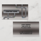 Metallrohrreparatur Visitenkarte (Vorne/Hinten)