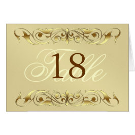 Metallrolle-Tabellen-Karte Großherzogin-Gold