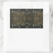 Metallrost Rechteckiger Aufkleber (Tasche)