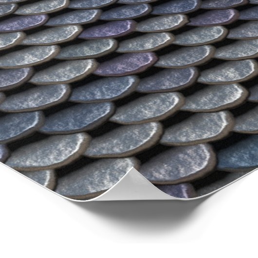 Metallrüstung-Teller Poster (Ecke)