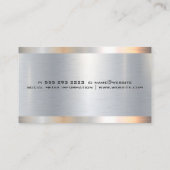 Metallsäge | Bauwerkzeuge Visitenkarte (Rückseite)