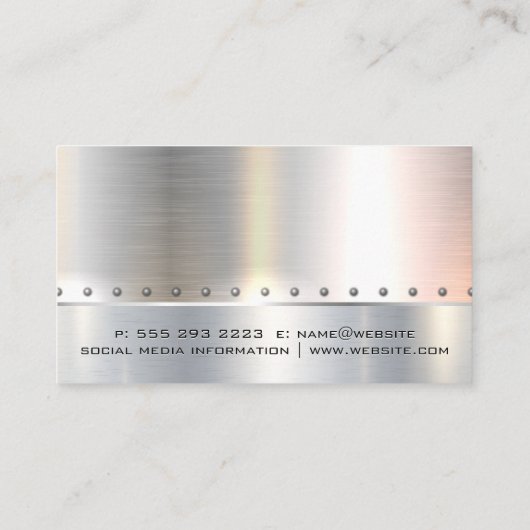 Metallsäge | Hardware-Tools | Konstruktion Visitenkarte (Rückseite)