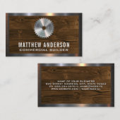 Metallsäge | Holzplatten und Metallplatten Visitenkarte (Vorne/Hinten)