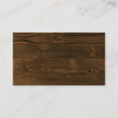 Metallsäge | Holzspankarte Visitenkarte (Rückseite)