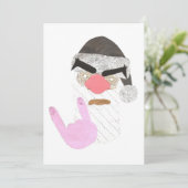 Metallsankt-Einladungen Einladung (Stehend Vorderseite)