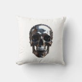 Metallschädel Kissen (Vorderseite)