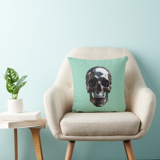 Metallschädel Kissen (Stuhl )