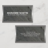 Metallschiefer Visitenkarte (Vorne/Hinten)