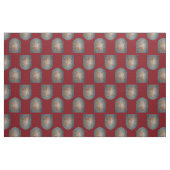 Metallschild-Löwe-Rot Fleurs Stoff (Fat Quarter (45,7 x 55,9 cm))