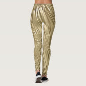 Metallschimmer aus Gold-Imitaten Leggings (Rückseite)