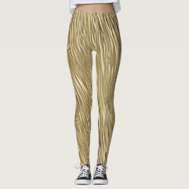Metallschimmer aus Gold-Imitaten Leggings
