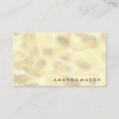 Metallschimmer aus Gold Visitenkarte (Vorderseite)