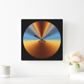 Metallschimmer Quadratische Wanduhr (Zuhause)